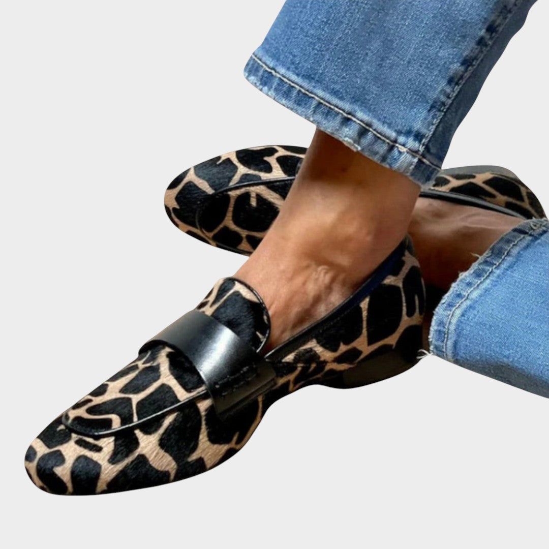 Leonie | Mocasines de mujer con estampado animal